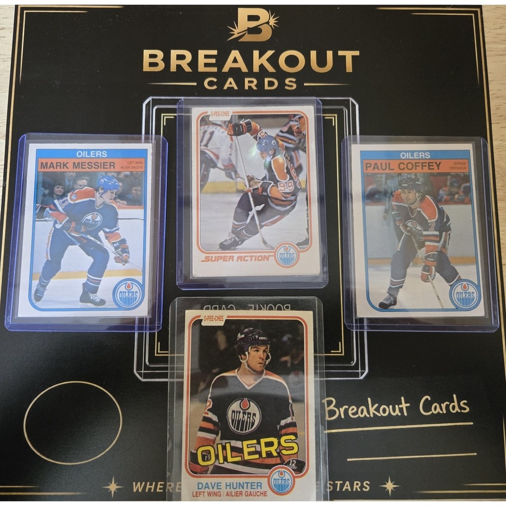 Vintage OPC Oilers Dynasty Lot Gretzky Messier Coffey Hockey Cards
